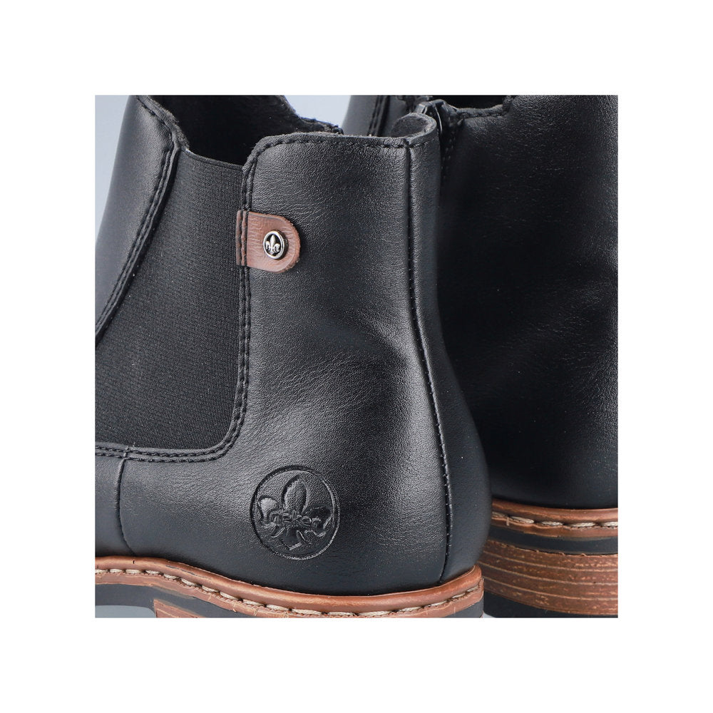Rieker Z9354-00 Black Mid Height Boots