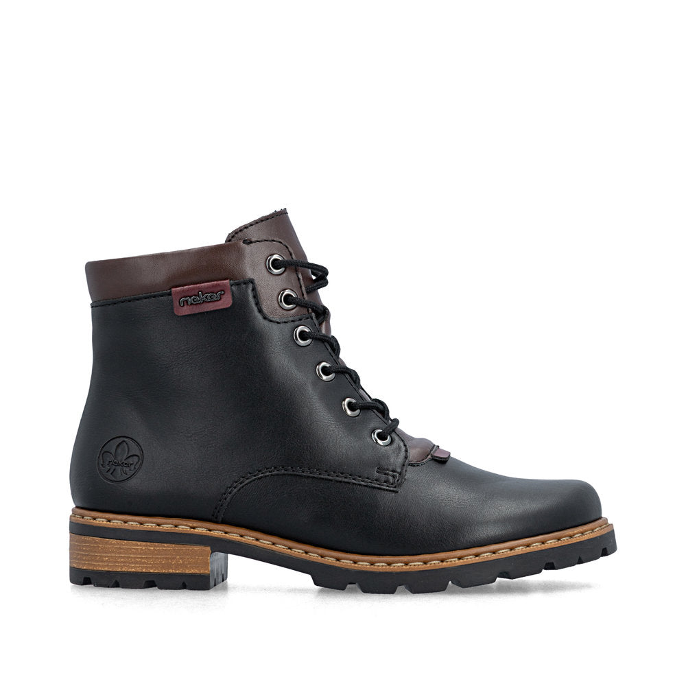 Rieker Z9354-00 Black Mid Height Boots