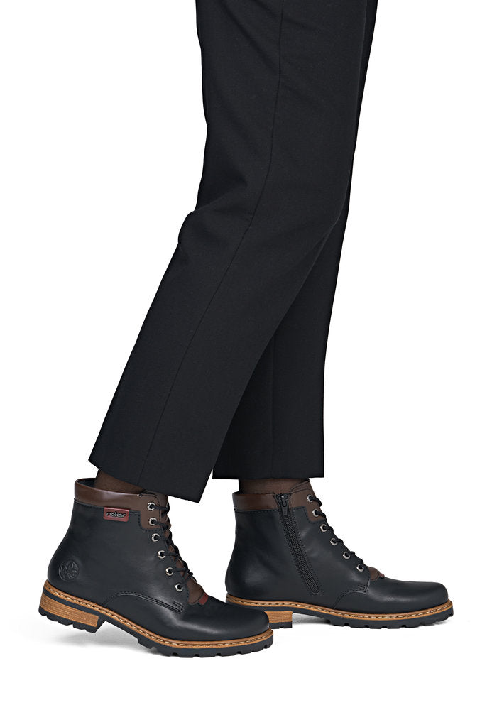 Rieker Z9354-00 Black Mid Height Boots