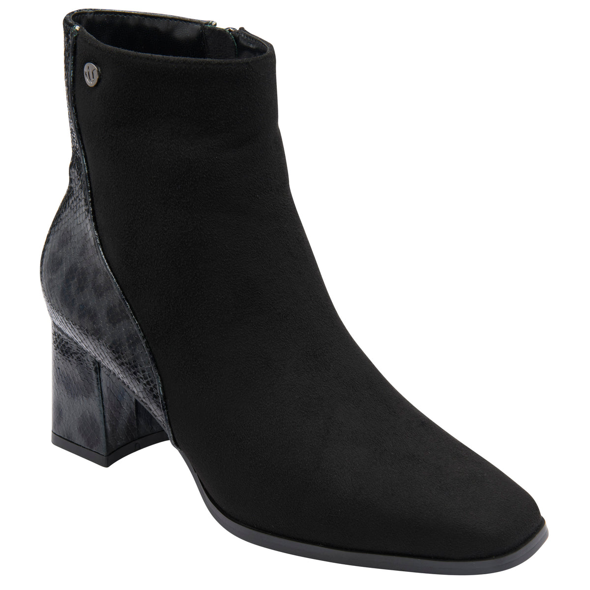 Lotus Zelda Black Microfibre Boots