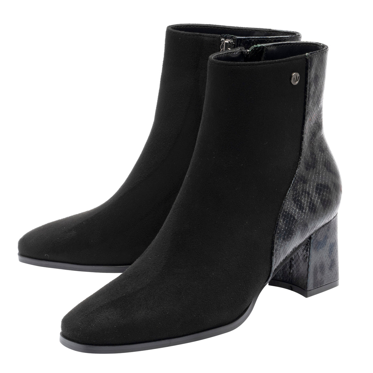 Lotus Zelda Black Microfibre Boots