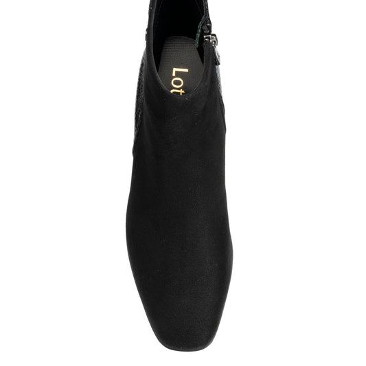 Lotus Zelda Black Microfibre Boots