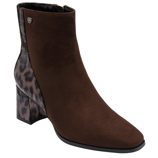 Lotus Zelda Brown Microfibre Boots