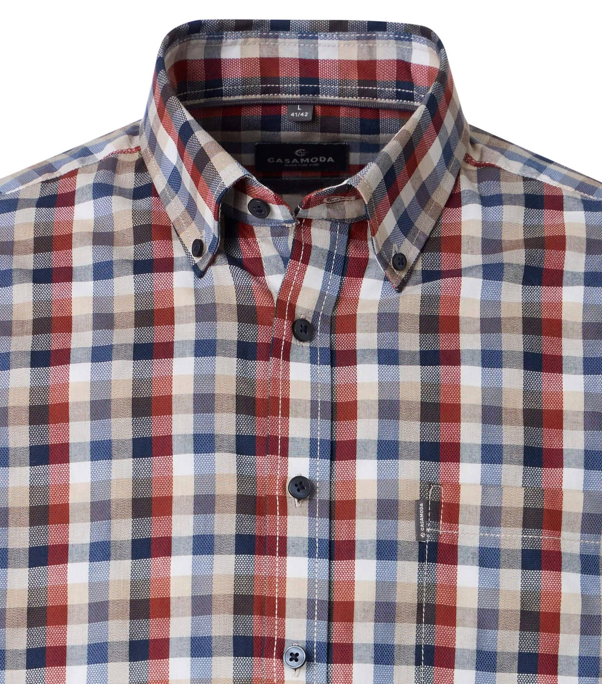 Casa Moda 126132030 450 Check Casual Shirt