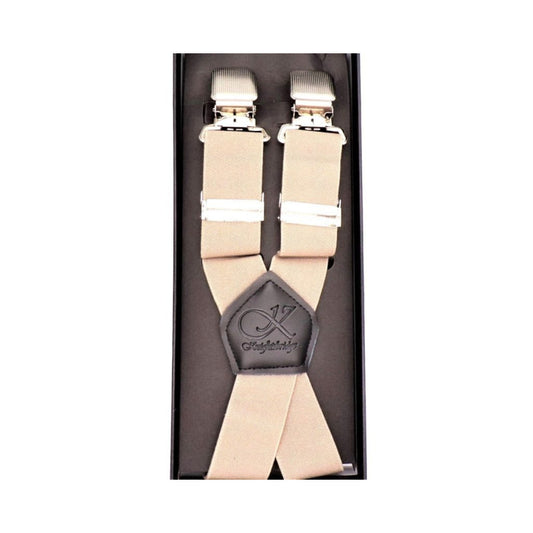 Knightsbridge Plain Beige Braces