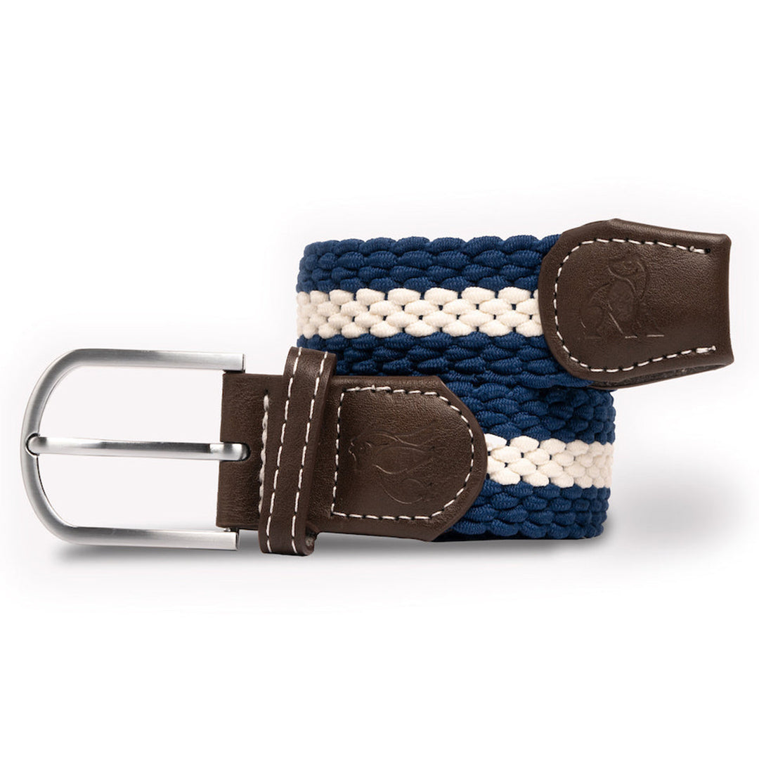 Swole Panda Blue / White Stripe Woven Belt