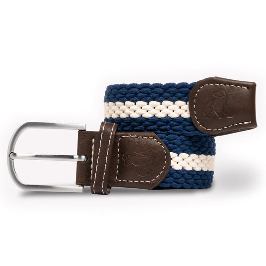 Swole Panda Blue / White Stripe Woven Belt