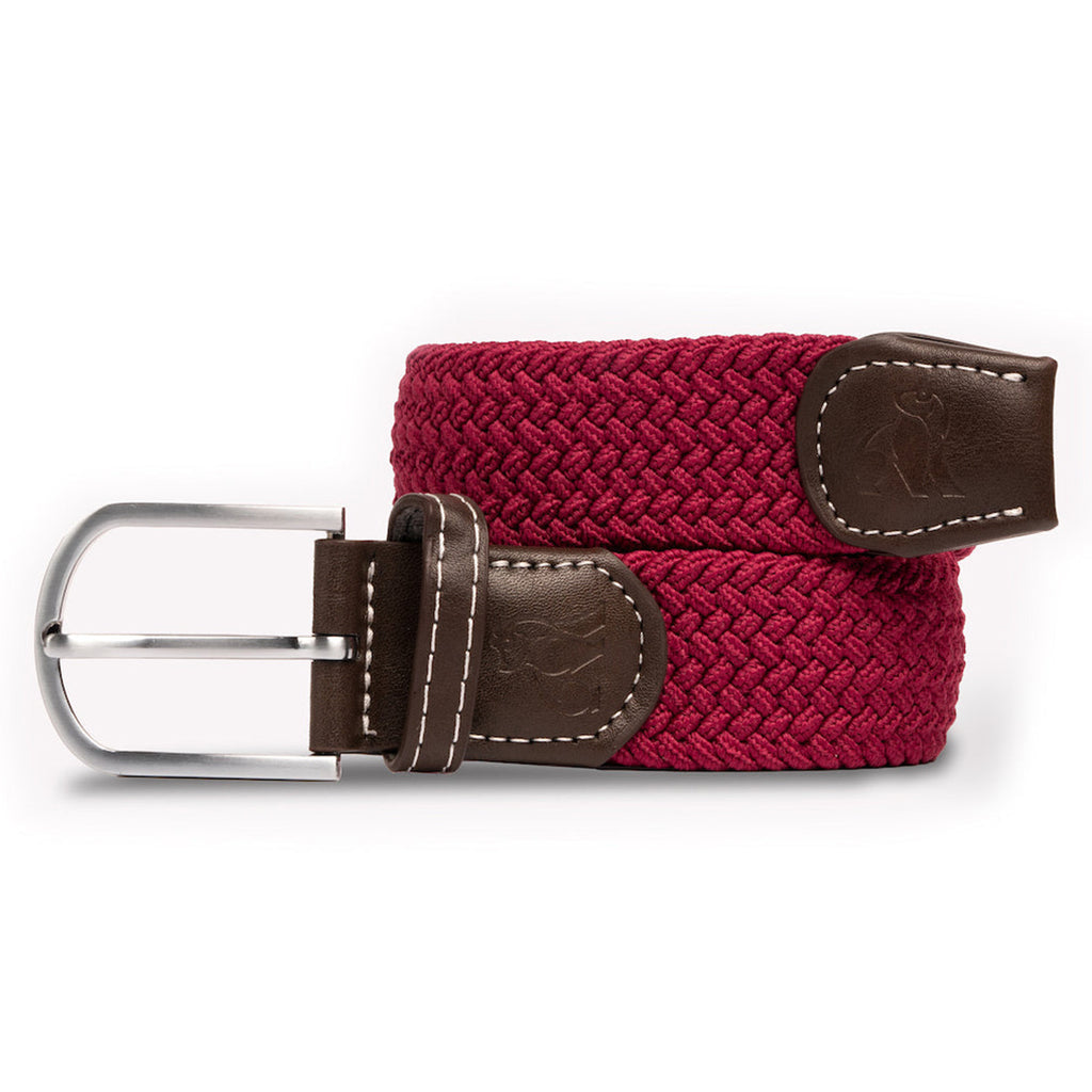Swole Panda Burgundy Woven Belt