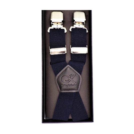Knightsbridge Plain Navy Braces