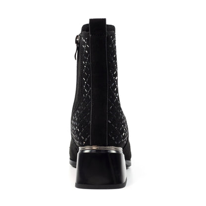 Lunar Bluebell Black Ankle Boot.