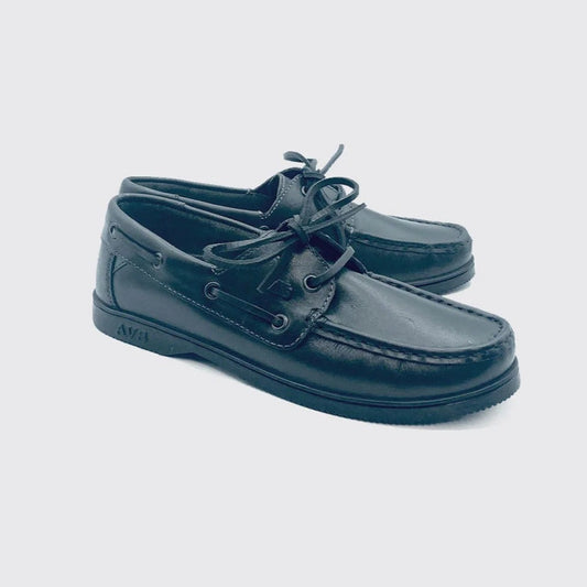 AV8 Sailor Black Deck Shoes