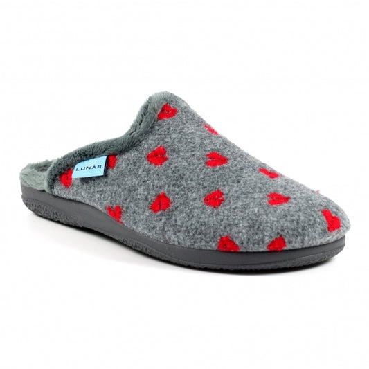 Lunar KLA213 Bruna Grey Slippers