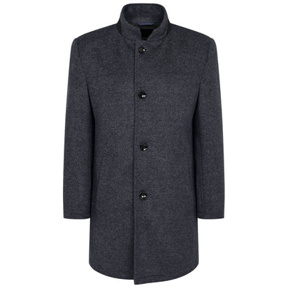 Bugatti 628533 69074 390 Navy Blue Wool Coat