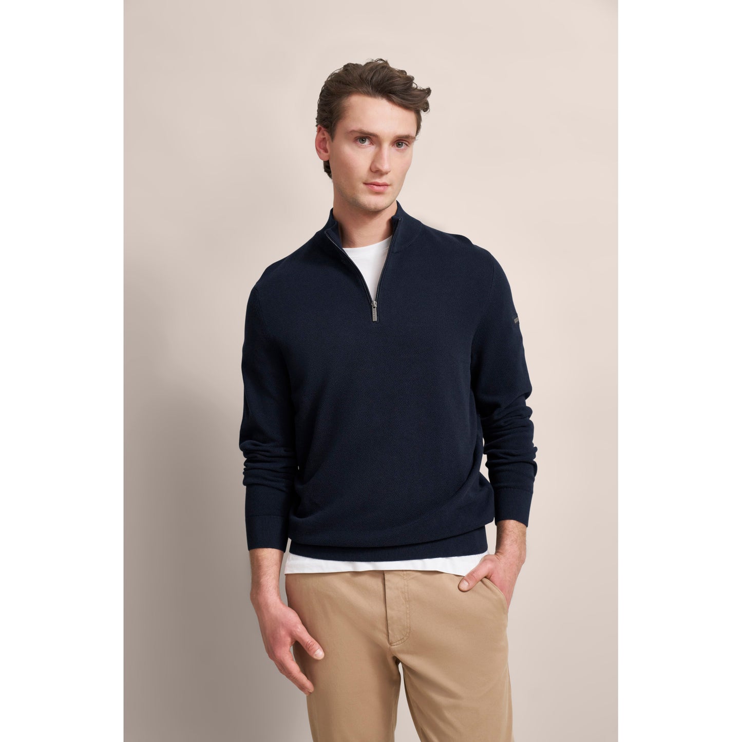 Bugatti 7500 95512 390 Navy Blue Sweater