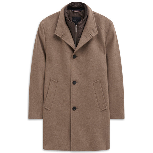 Bugatti 821428 84203 050 Beige Wool Coat