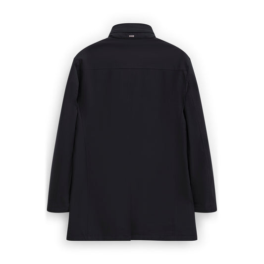 Bugatti 838200 81043 390 Navy Blue Poplin Coat