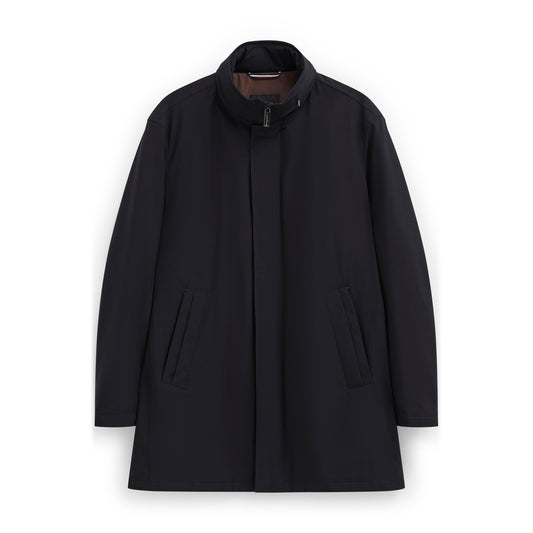 Bugatti 838200 81043 390 Navy Blue Poplin Coat