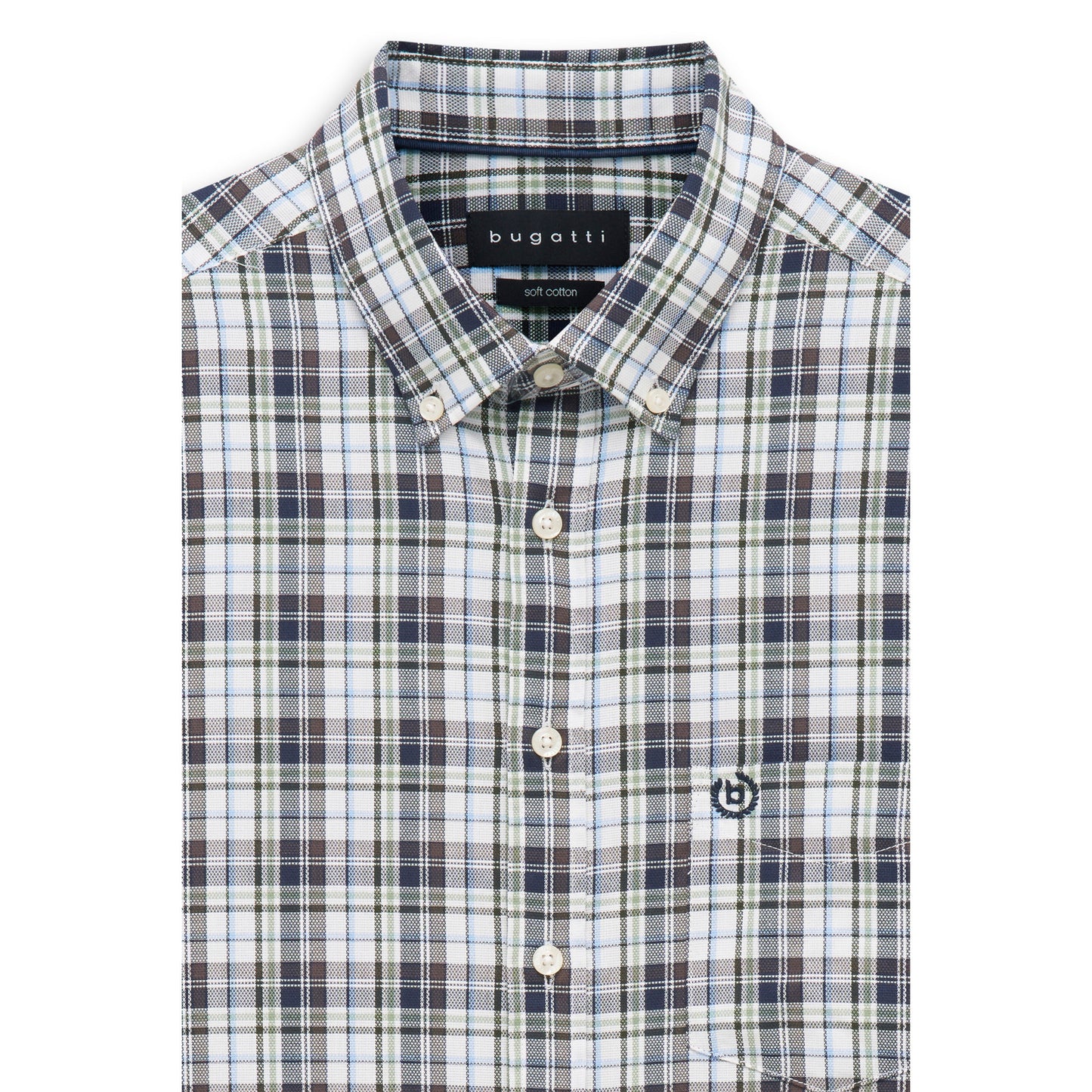 Bugatti 9350 28404F 180 Olive Casual Shirt