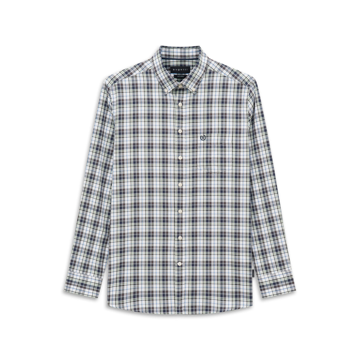 Bugatti 9350 28404F 180 Olive Casual Shirt