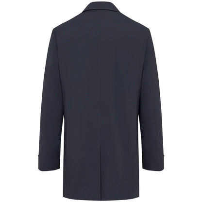 Bugatti 939911 99010 390 Navy Blue Poplin Coat