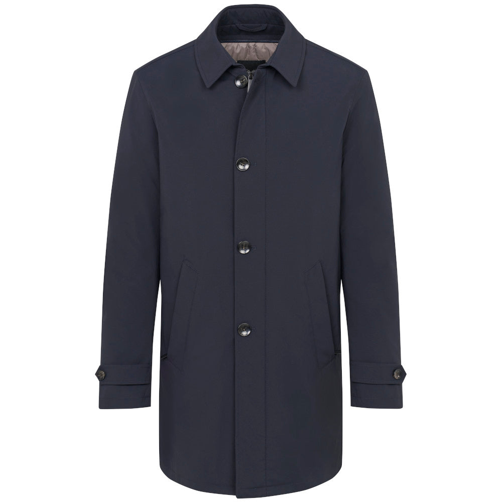 Bugatti 939911 99010 390 Navy Blue Poplin Coat