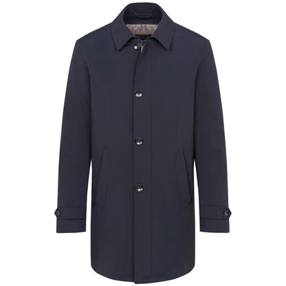 Bugatti 939911 99010 390 Navy Blue Poplin Coat