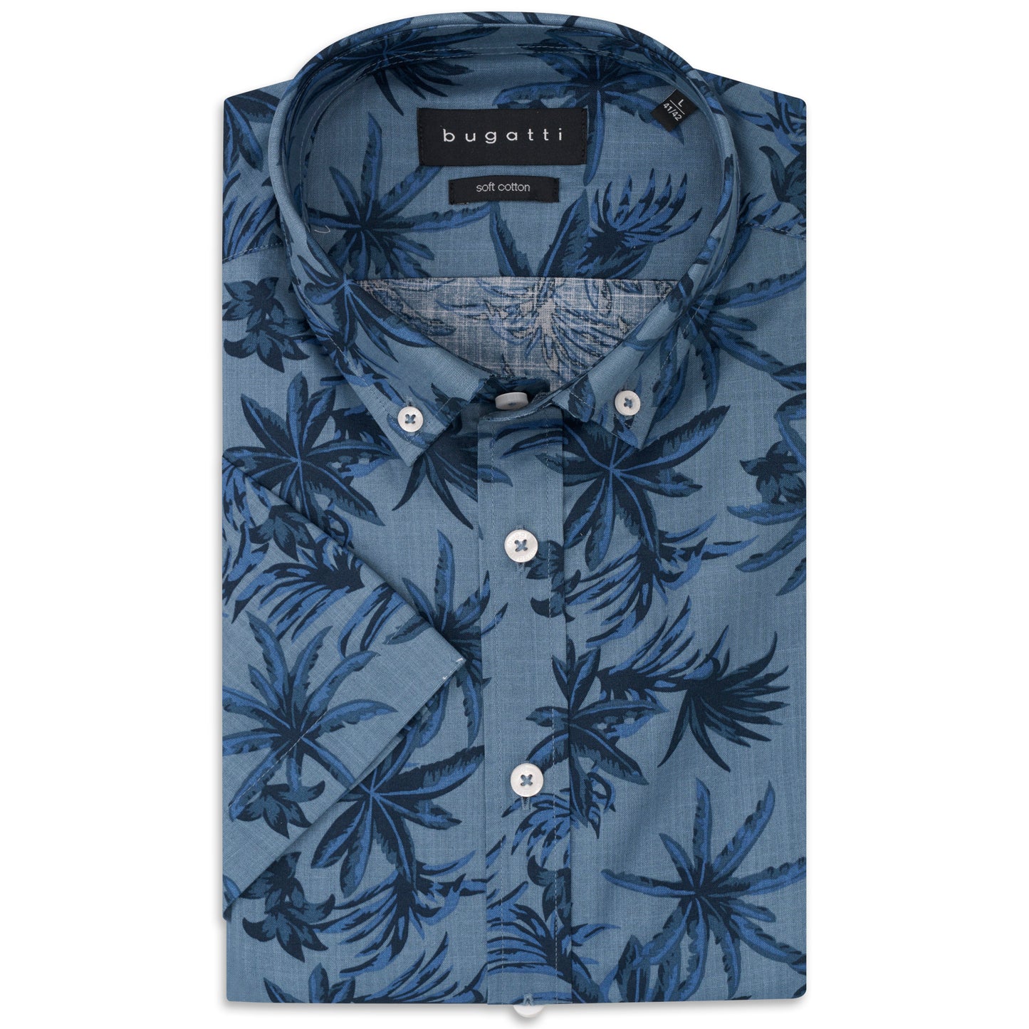 Bugatti 9450 18335E 390 Navy Blue Casual Shirt
