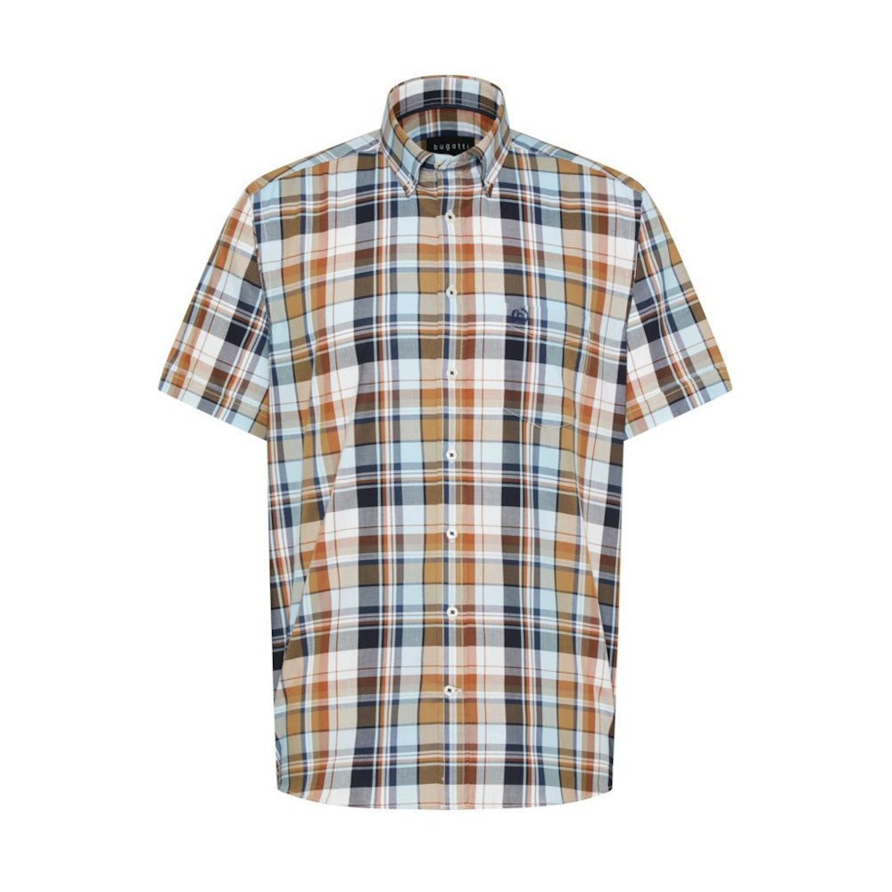 Bugatti 9450 58412A 680 Rust Casual Shirt