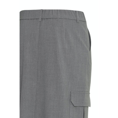 B.Young 20814249 200454 Light Grey Melange Skirt