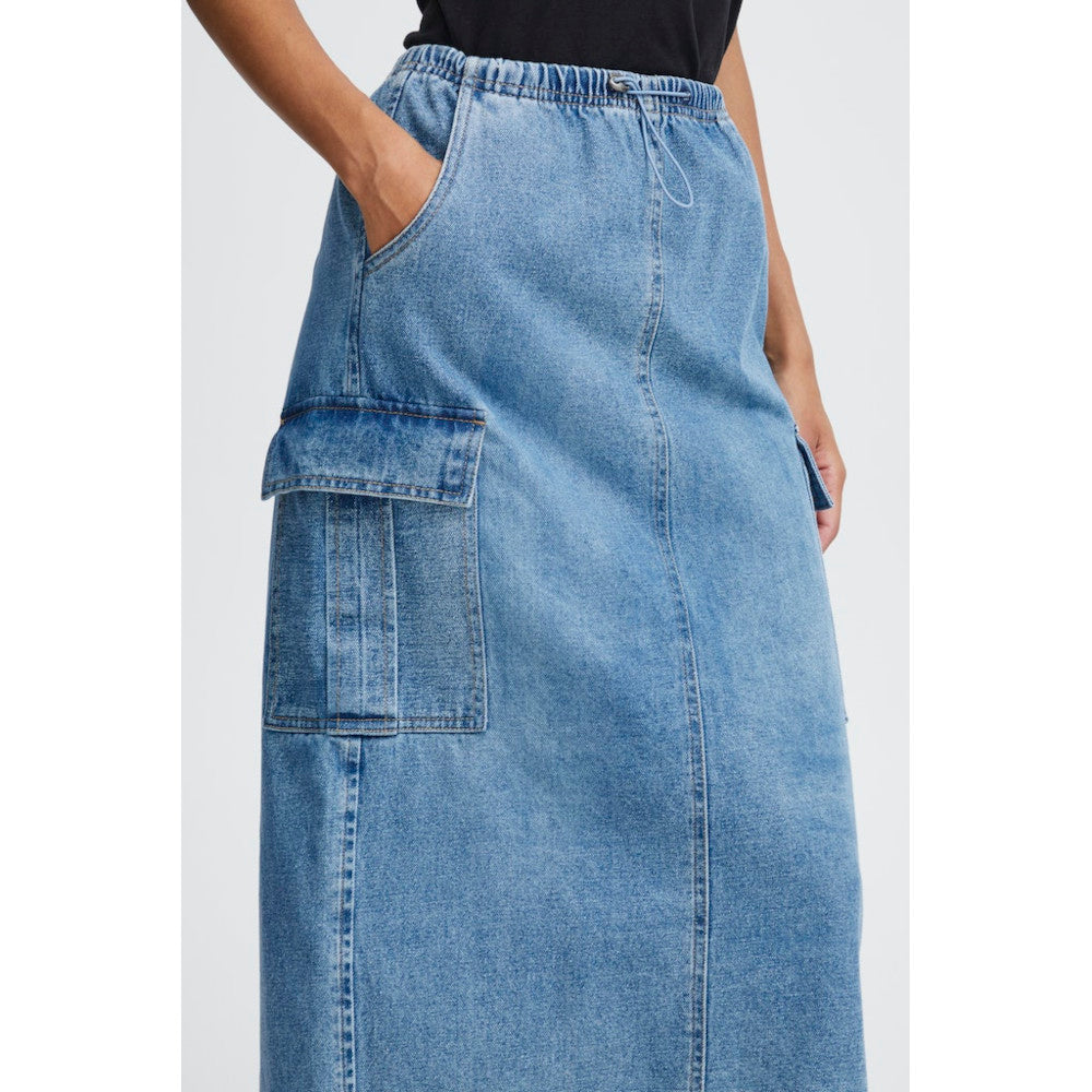 B.Young 20814281 200460 Ligth Blue Denim Skirt