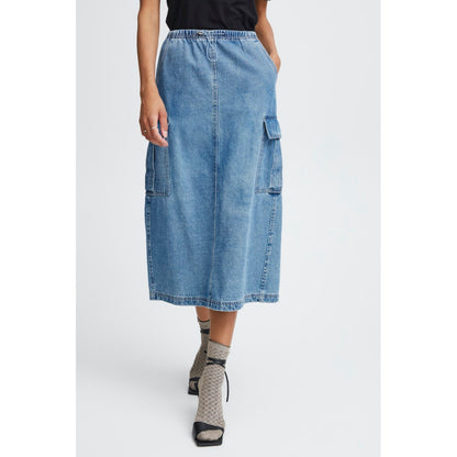 B.Young 20814281 200460 Ligth Blue Denim Skirt