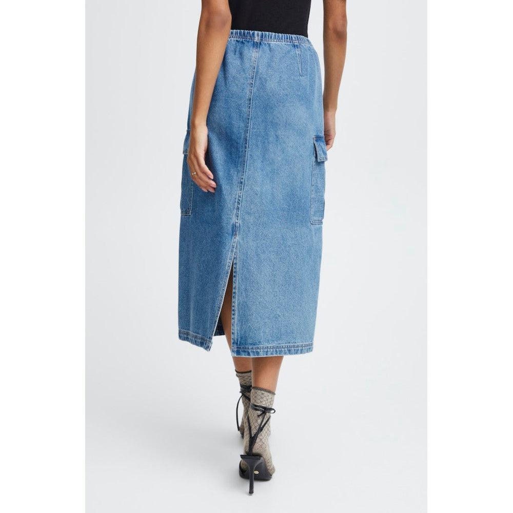 B.Young 20814281 200460 Ligth Blue Denim Skirt