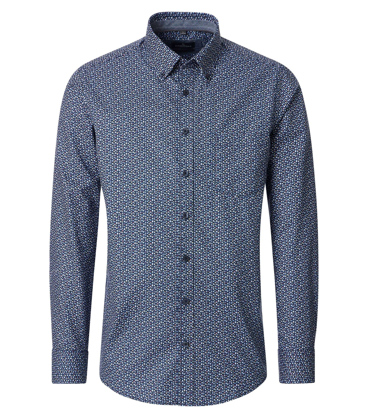 Casa Moda 126132530 100 Blue Casual Shirt