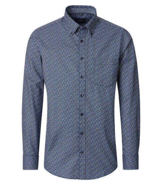 Casa Moda 126132530 100 Blue Casual Shirt