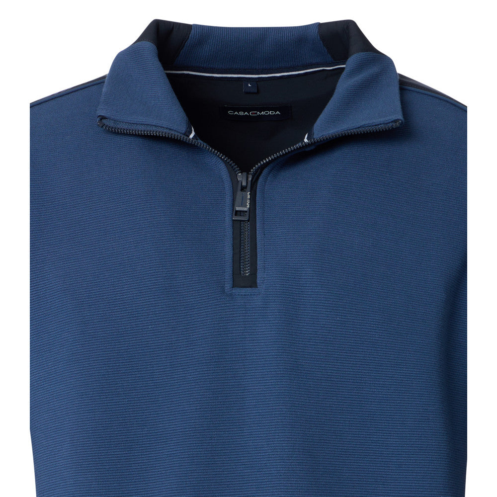 Casa Moda 444303400 175 Sargasso Sea Half Zip Sweatshirt