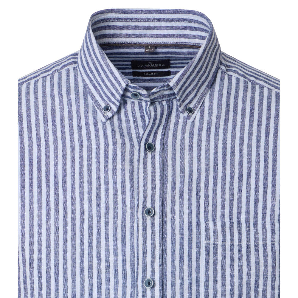 Casa Moda 126130540 100 Blue Long Sleeve Casual Shirt