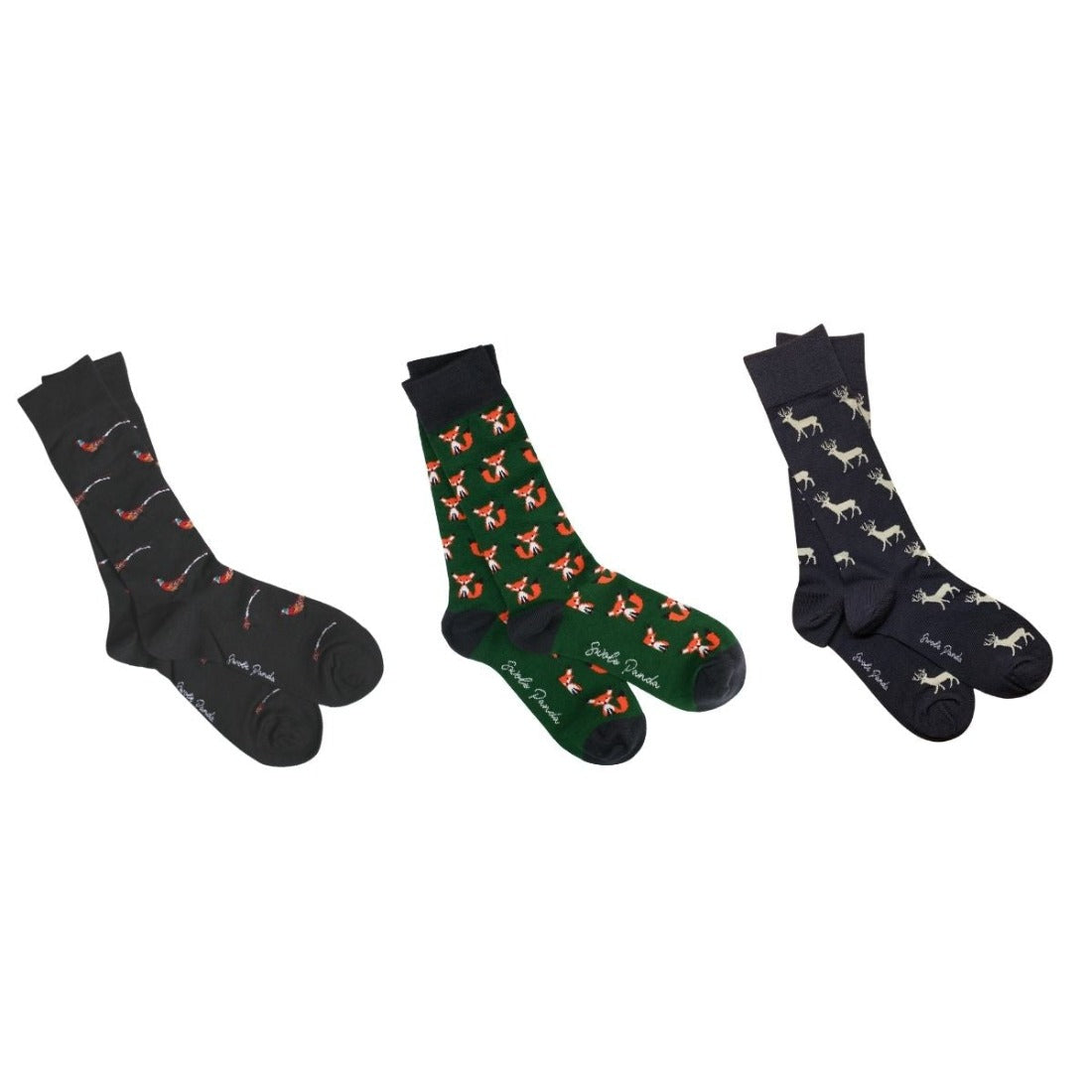 Swole Panda Sock Gift Box - 3 Pairs - Country