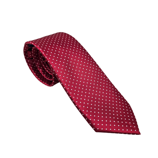 Wallace Red Dot Silk Tie