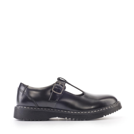 Start Rite Envisage Black Hi Shine Leather School Shoes