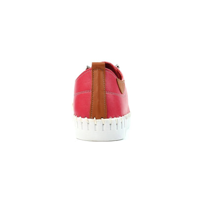 Lunar Flamborough Raspberry Leather Shoes