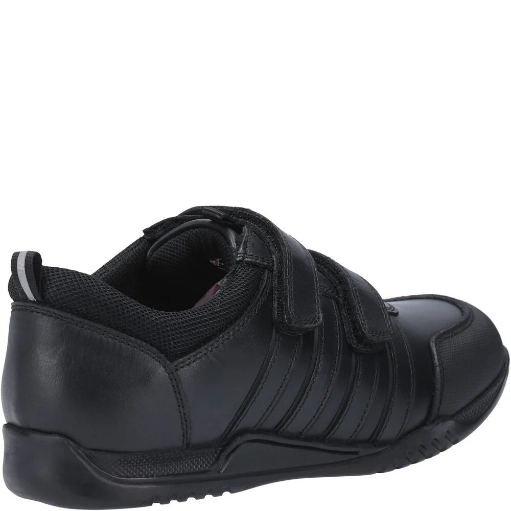 Hush Puppies Josh Black School Footwear