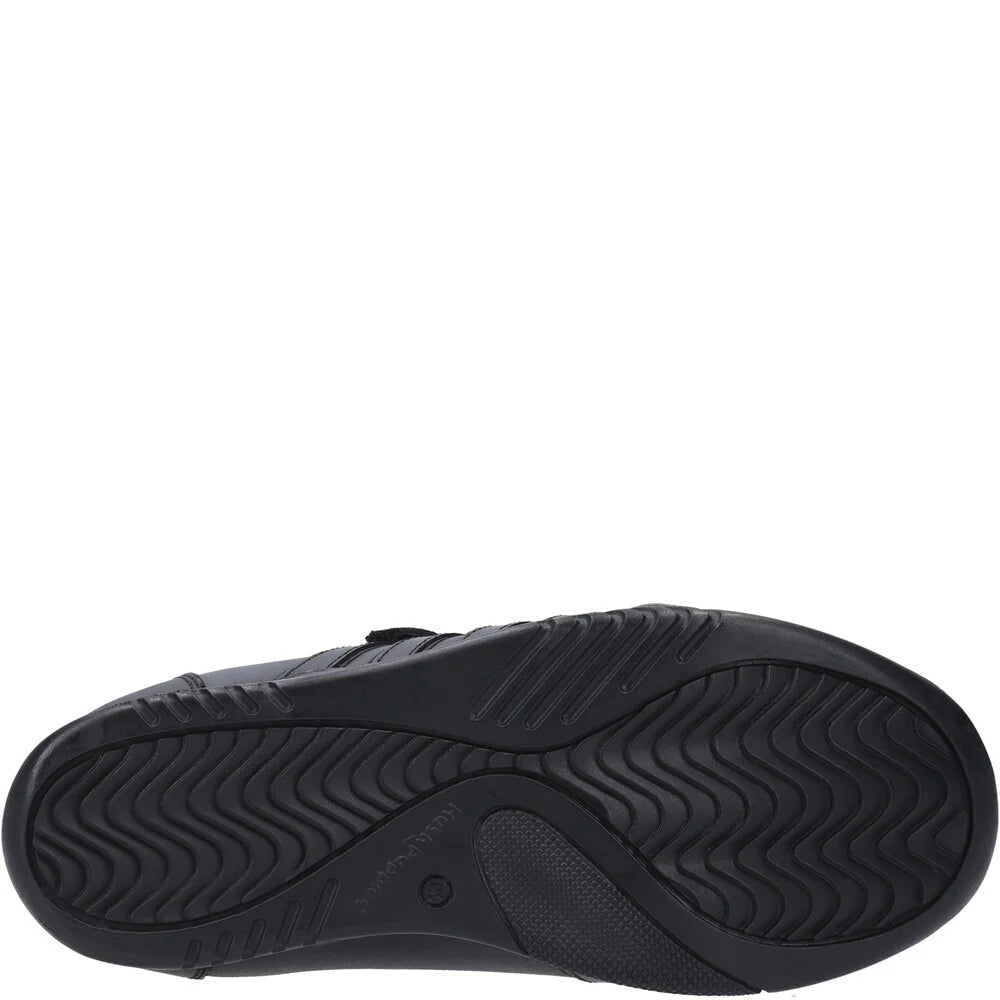 Hush Puppies Josh Black School Footwear