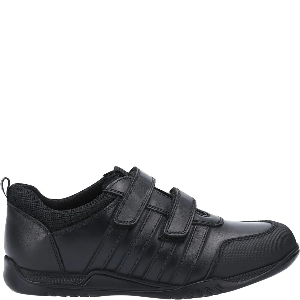 Hush Puppies Josh Black School Footwear