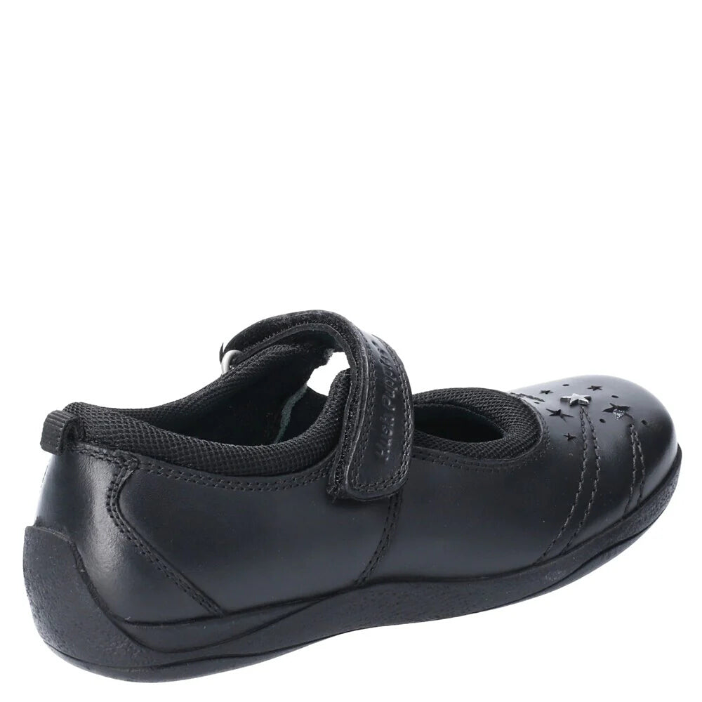 Hush Puppies Amber Black School Footwear