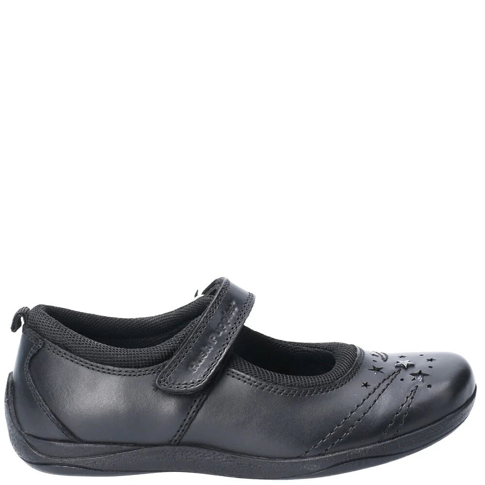 Hush Puppies Amber Black School Footwear
