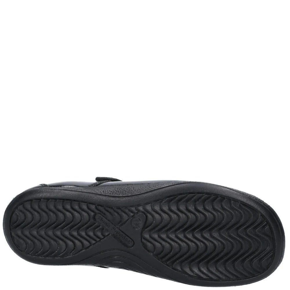 Hush Puppies Jessica Black Patent School Footwear