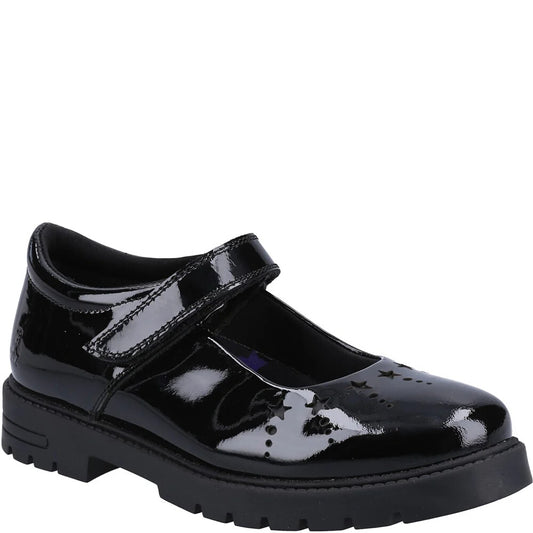 Hush Puppies Sabrina Black Patent School Footwear