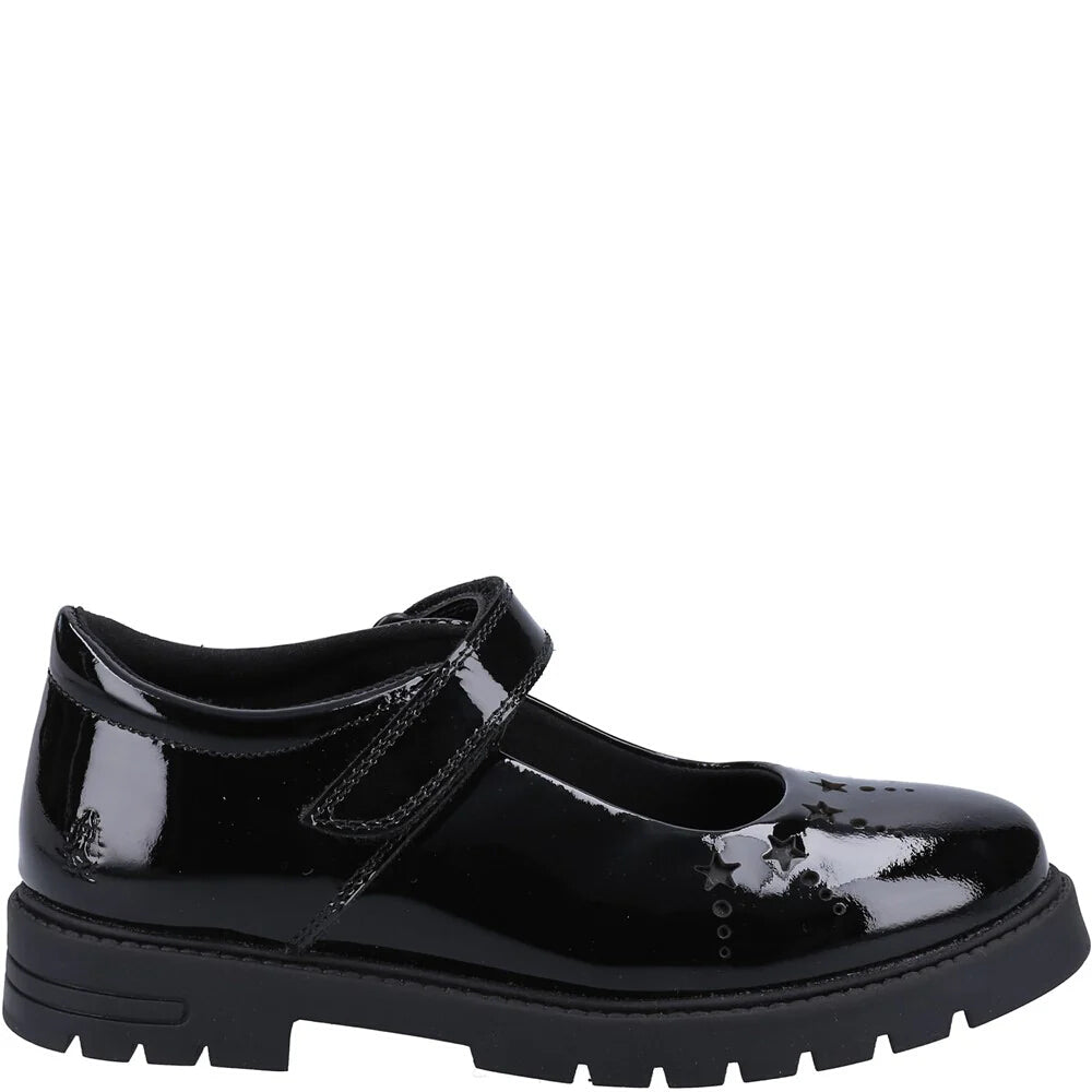 Hush Puppies Sabrina Black Patent School Footwear