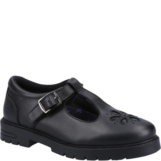 Hush Puppies Fiona Black School Footwear
