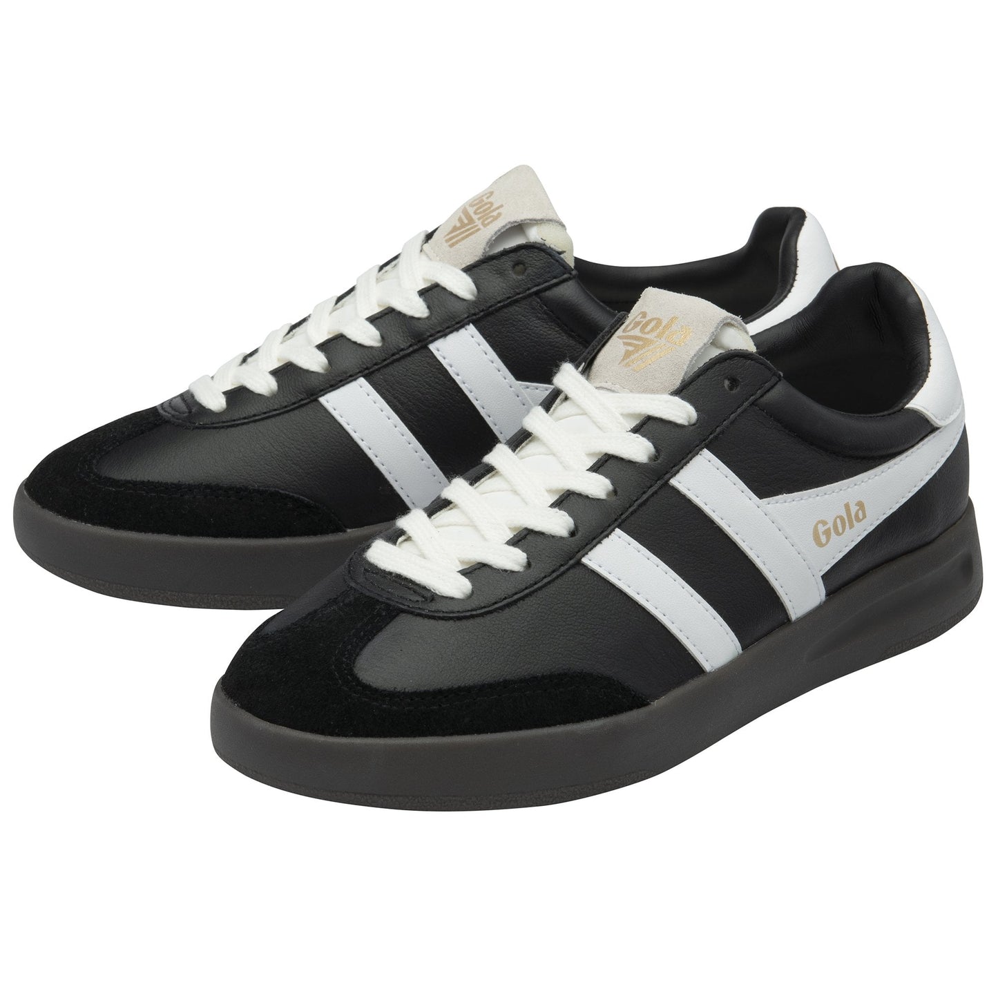 Gola Cyclone Black/White/Dark Gum Trainers